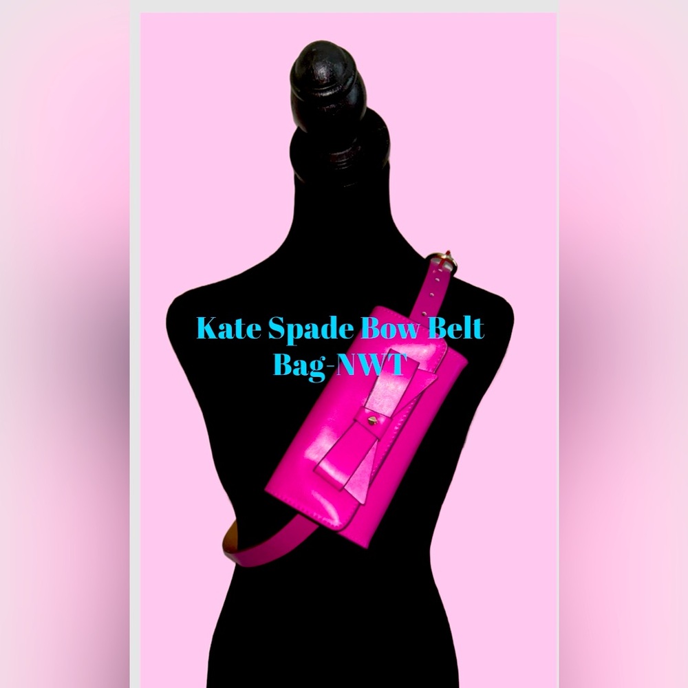 🩷🩷🩷Kate Spade Pink Bow Belt‎ Bag-NWT🩷🩷🩷